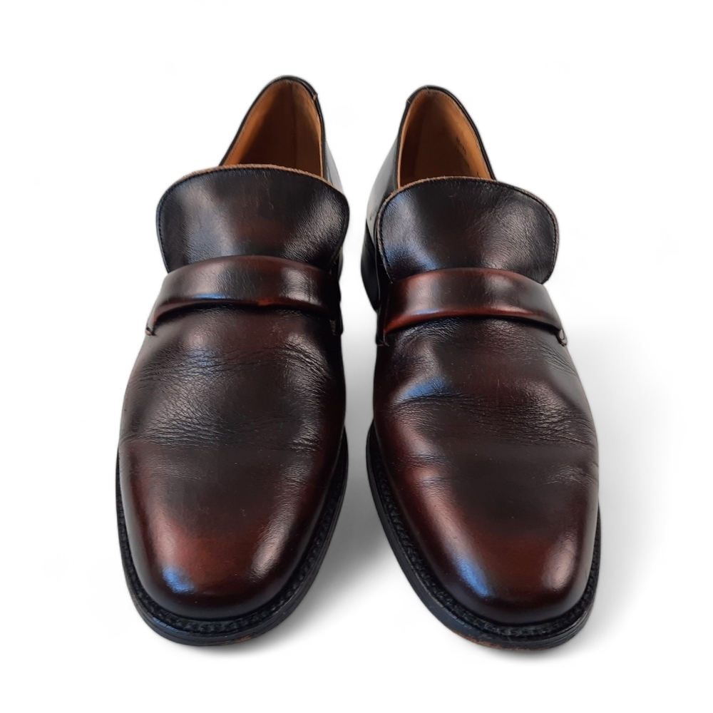 1950s JOHN WANAMAKER REDLEAF Dandy Loafers England Patina Burgundy Brown 50s